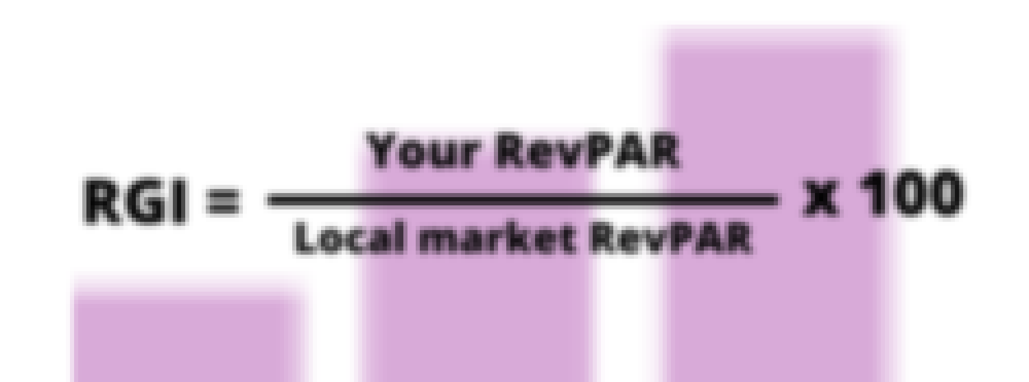 Revenue Generation Index RGI formula for a hotel