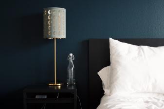 A hotel room